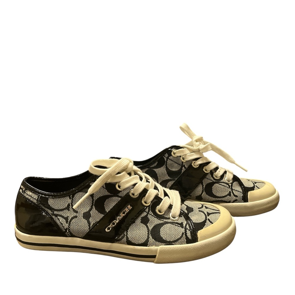Coach Monogram Black and Grey Sneakers